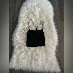 Black with chain tank top